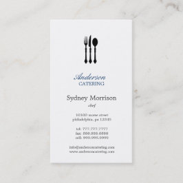 Cartão De Visita Chef de cozinha/restauração/restaurante moderno