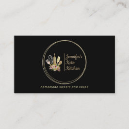Cartão De Visita Chef de Padaria Rústica Comida caseira