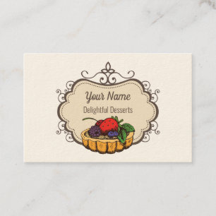 Cartão De Visita Chef de pastelaria personalizável