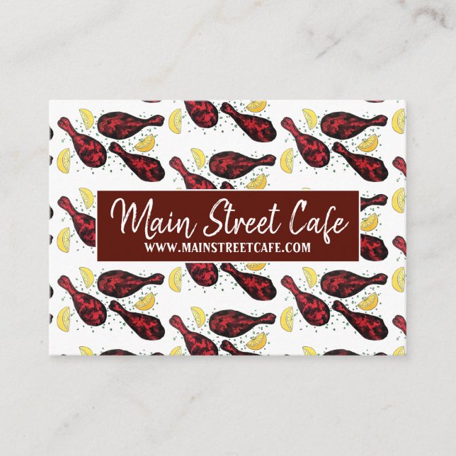 Cartão De Visita Chef de Restaurante de Porta-Tanques da cozinha Co (Frente)