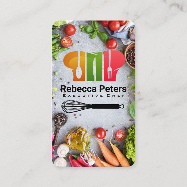 Cartão De Visita Chef Hat | Culinary Restaurant (Frente)