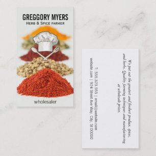 Cartão De Visita Chef Hat e Utensls