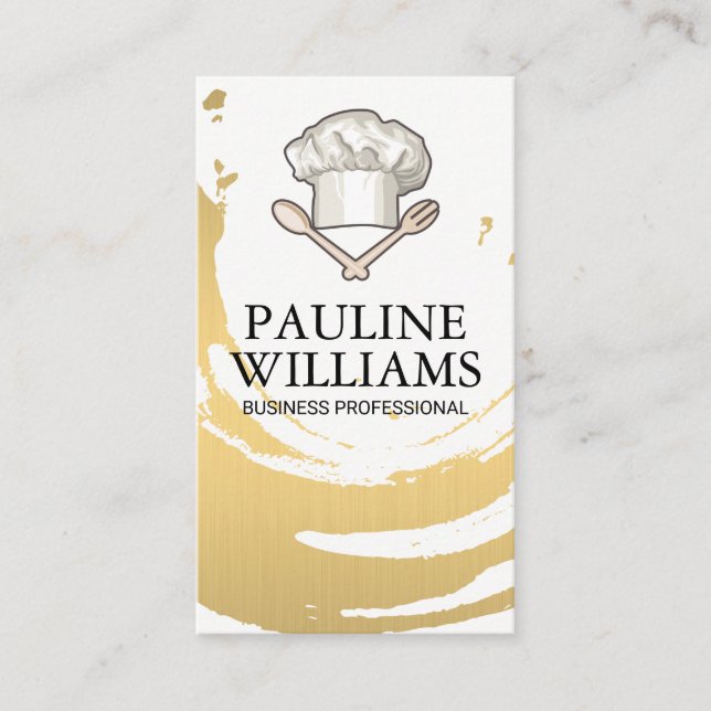 Cartão De Visita Chef Hat | Ferramentas de Cozinhar de cozinha (Frente)