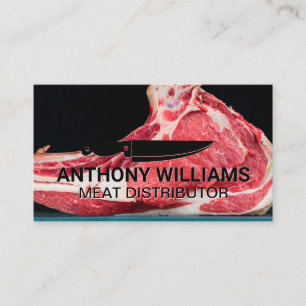 Cartão De Visita Chef Knife Bife