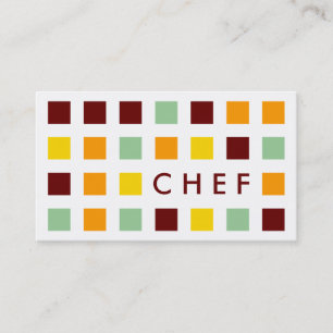 Cartão De Visita CHEF (mod quadrares)