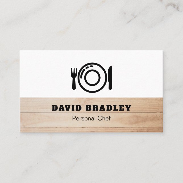 Cartão De Visita Chef Pessoal (Frente)