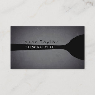 Cartão De Visita Chef Pessoal Catering Bordo Chalkboard