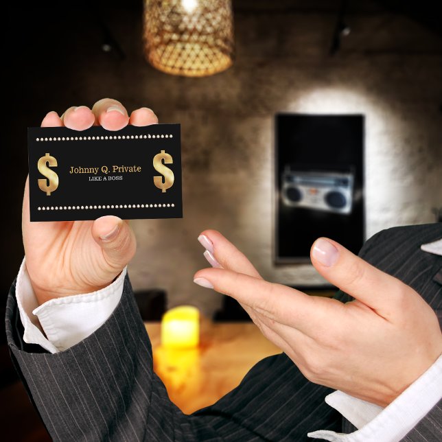 Cartão De Visita Chefe Bling VIP (Criador carregado)