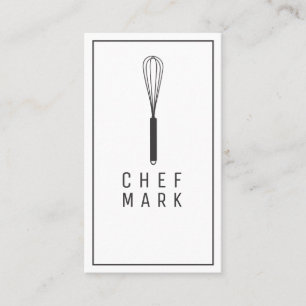 Cartão De Visita Chefe Cozinhar Restaurante Comida
