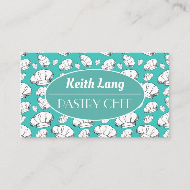 Cartão De Visita Chefe de cozinha ou profissional de cozinheiros (Frente)