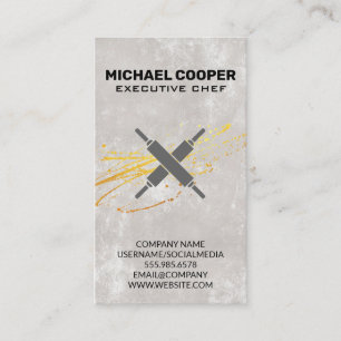 Cartão De Visita Chefe Executivo  Pinos Rolantes