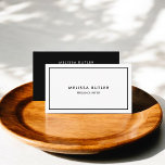 Cartão De Visita Chefe Luxúria Mínima Profissional Preto<br><div class="desc">No mundo da rede, é imperativo fazer primeira impressão memorável. Nossos cartões de visitas ao estilo minimalista são projetados para fazer exatamente isso, encapsulando profissionalismo e elegância em uma design simples e elegante. Adaptadas para o profissional discerniente, essas cartas são um ajustado perfeito para proprietários de pequenas empresas, consultores, advogados,...</div>