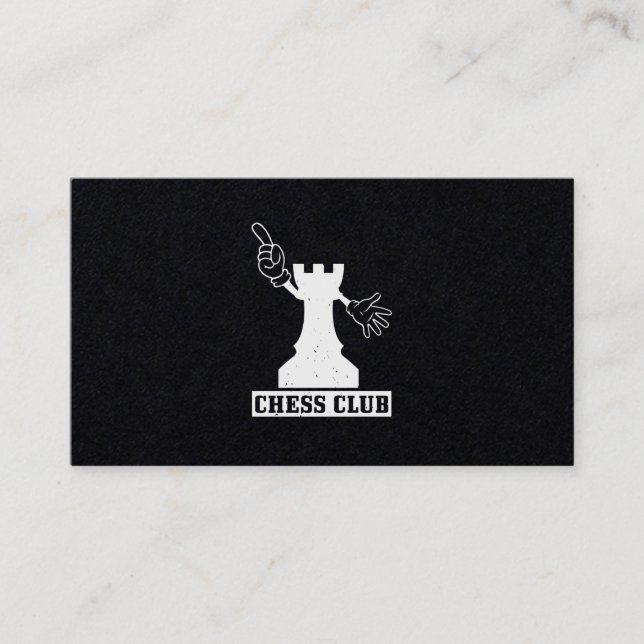 Cartão De Visita Chess Club (Frente)