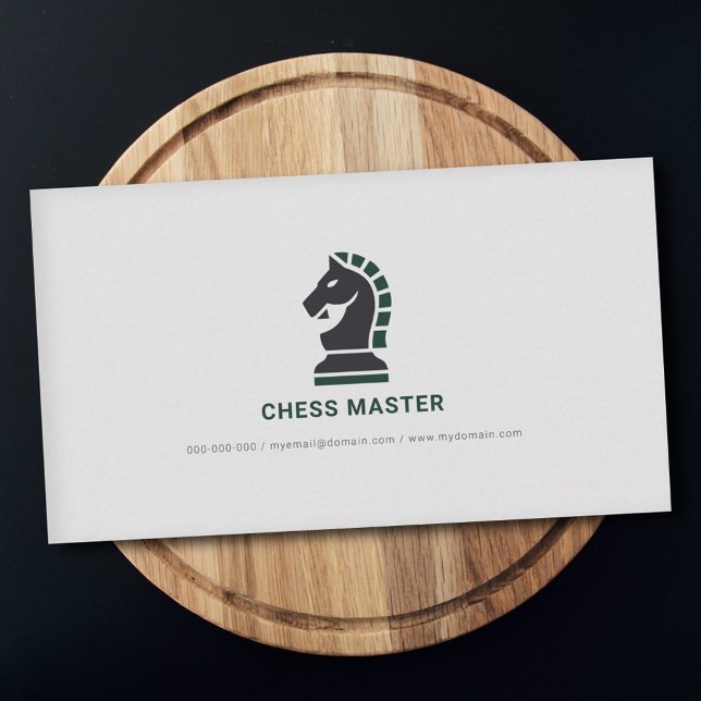 Cartão De Visita Chess Knight (Chess Knight Business Card)