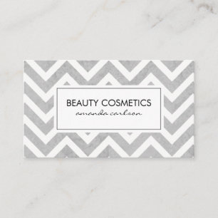 Cartão De Visita Chevron Contemporâneo