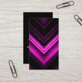 Cartão De Visita Chevron magenta preto magenta magenta, magenta, de