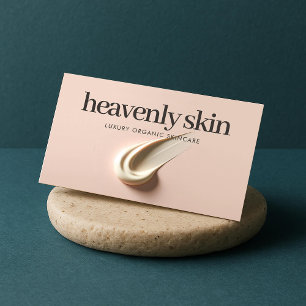 Cartão De Visita Chic Beleza Cuidados com a Pele Spa Boutique Rosa