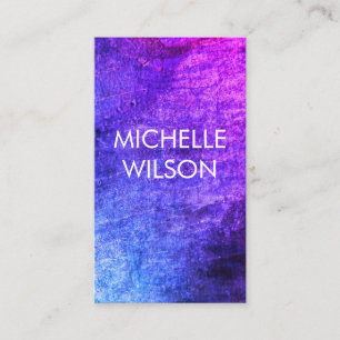 Cartão De Visita Chic Colorful Grunge