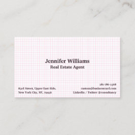 Cartão De Visita Chic de Padrão Geométrico com Verificação de Cor B