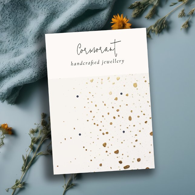 Cartão De Visita Chic - Dourada Textura Branca com Espetáculo 2, Ti (Criador carregado)