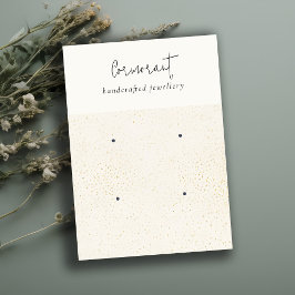 Cartão De Visita Chic - Dourada Textura Branca com Espetáculo 2, Ti