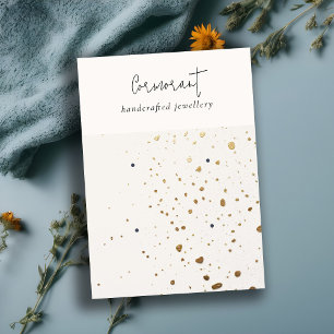 Cartão De Visita Chic - Dourada Textura Branca com Espetáculo 2, Ti