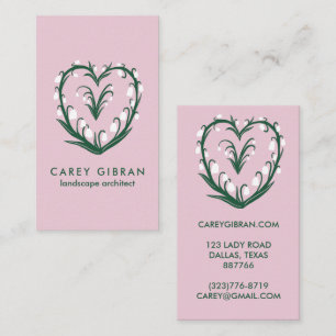 Cartão De Visita Chic Elegante Snowdrop Lily Line Desenho PERSONALI