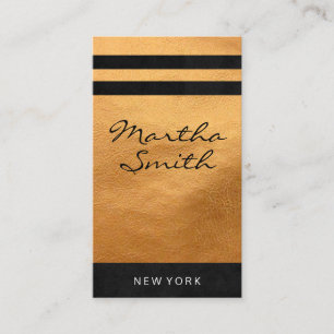 Cartão De Visita Chic Faux Leather Executivo II