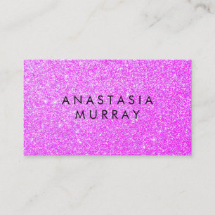 Cartão De Visita Chic, Girly & Glam Lilac - Brilhante