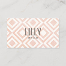 Chic Modern Blush - Padrão Geométrico Rosa