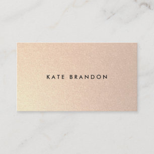 Cartão De Visita Chic Na moda Faux Brushing Dourado Beauty Salon