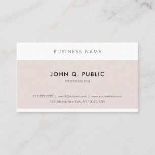 Cartão De Visita Chic profissional minimalista e elegante