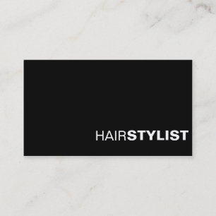 Cartão de Visita Chic Profissional Preto e Branco