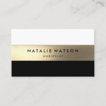 Chic Rough FAUX Dourado Strix Black White Modern 2