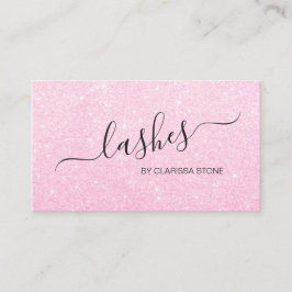 Cartão De Visita Chicotes cor-de-rosa do brilho do ouro do pintinho