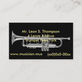 Cartão De Visita Chifre de prata