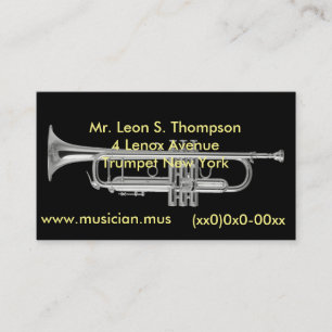 Cartão De Visita Chifre de prata