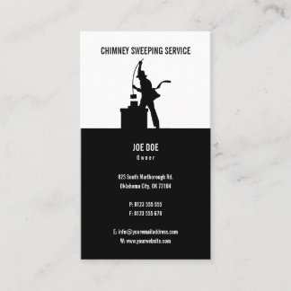 Cartão De Visita Chimney Sweep | Profissional