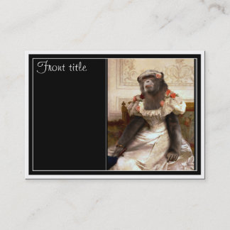 Cartão De Visita Chimp de Bouguereau