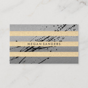 Cartão De Visita Chique e encanto expressivos/listras