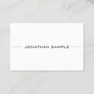 Cartão De Visita Chique liso profissional lustroso moderno