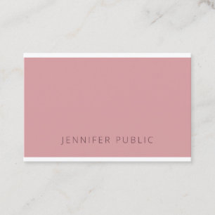 Cartão De Visita Chique moderno do modelo do design simples da