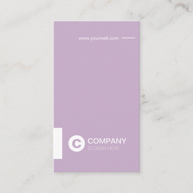 Cartão de visita chique profissional do vertical (Frente)