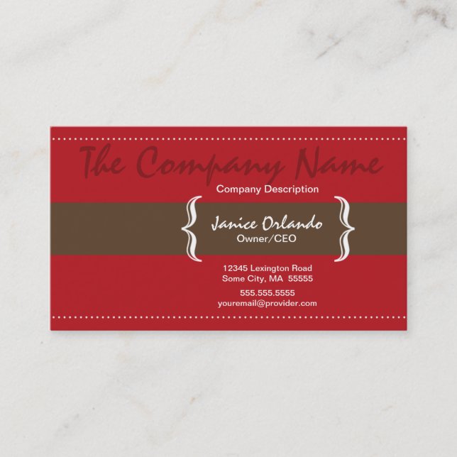 Cartão de visita chique simples moderno 4 (Frente)