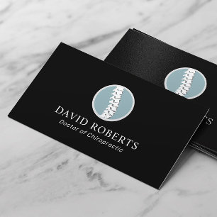 Cartão De Visita Chiropracine Logotipo de coluna profissional