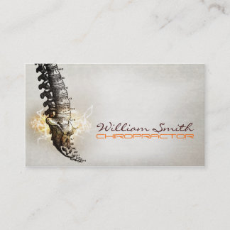 Cartão De Visita Chiropractor Business Card