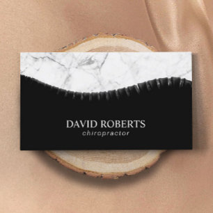 Cartão De Visita Chiropractor Chiropractic Spine & Marble Chiro