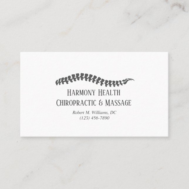 Cartão De Visita Chiropraticante (Frente)