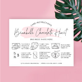 Cartão De Visita Chocolate Smash Heart Instructions Bakery