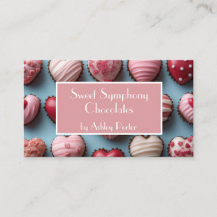 Cartão De Visita chocolates de cor mole Patisserie